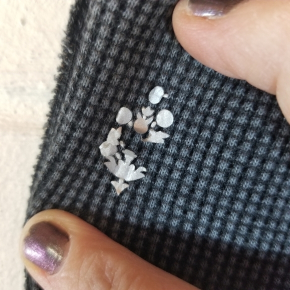 Free People Movement On the Go gray waffle thermal flare pants - Picture 10 of 13